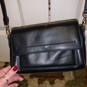 Black leather Cole Haan crossbody purse